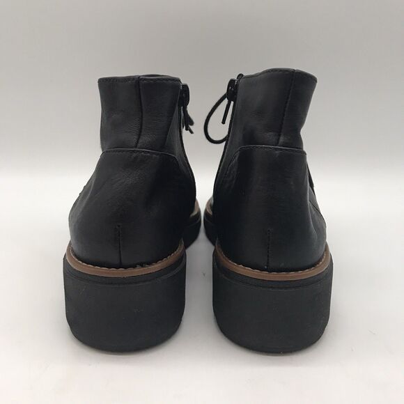 Clarks Collection Side Zip Ankle Booties Women's 7.5 Black Chukka Boots 13288 - Picture 4 of 11